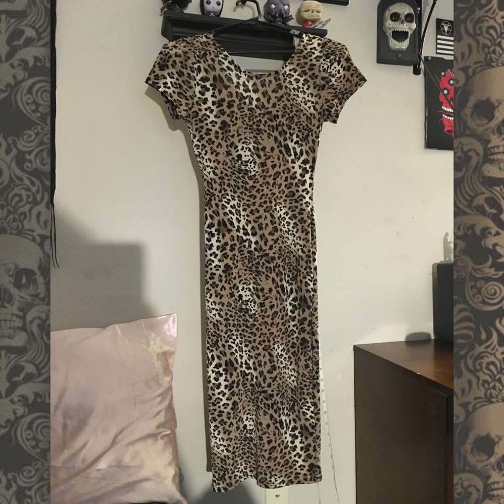 Maxi Chettah Print Dress